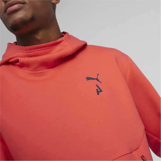 Puma Logo Tech Hoody Sn99 Активно червено 