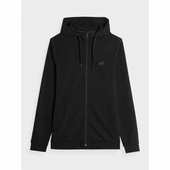 4F Fz Hoodie DEEP BLACK Мъжки суитчъри и блузи с качулки