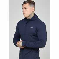 Siksilk Zip Hoodie Sn99 Морска синьо Мъжки суитчъри и блузи с качулки