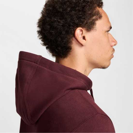 Sale Nike Sportswear Club Fleece Pullover Hoodie Mens Burgundy Мъжки полар