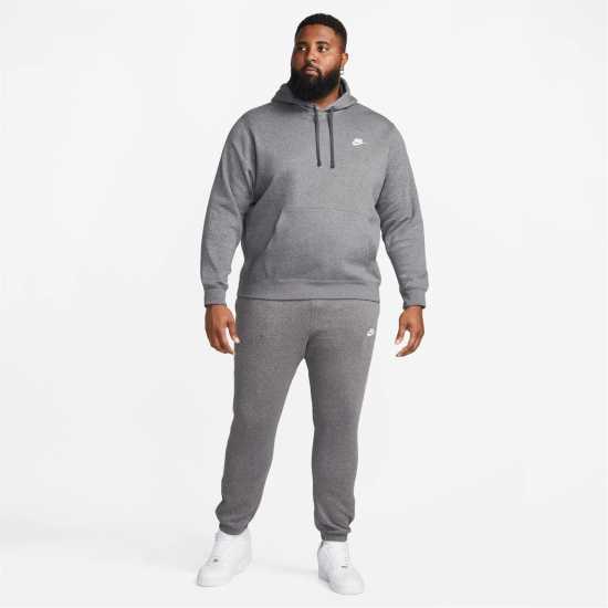 Nike Sportswear Club Fleece Pullover Hoodie Mens Charcoal Мъжки полар