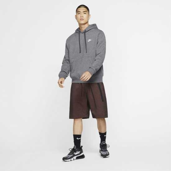 Nike Sportswear Club Fleece Pullover Hoodie Mens Charcoal Мъжки полар