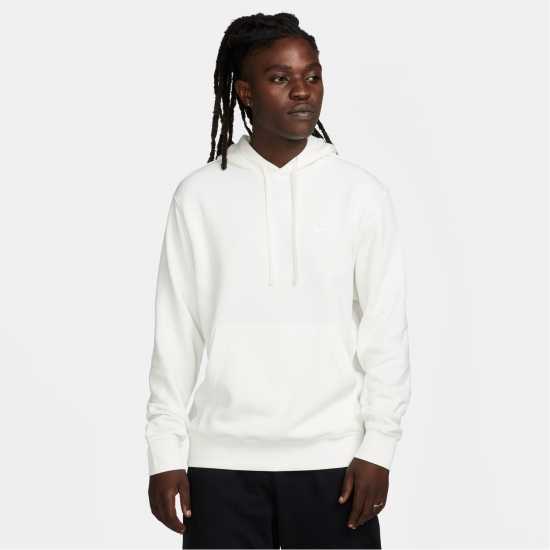 Nike Sportswear Club Fleece Pullover Hoodie Mens Sail/White Мъжки суитчъри и блузи с качулки