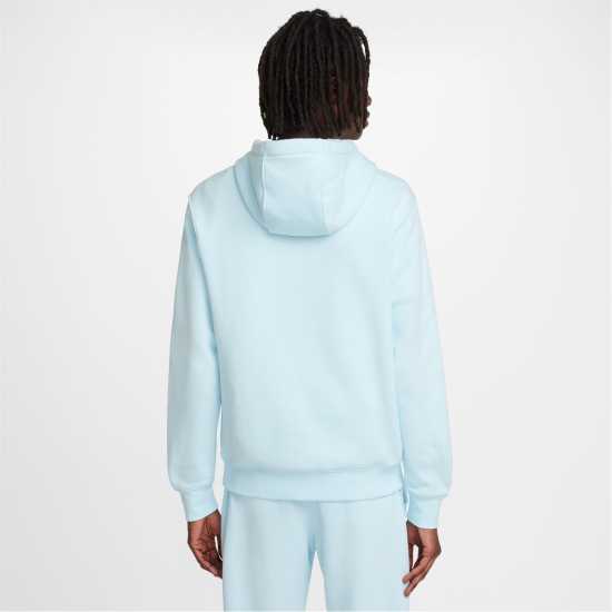 Nike Sportswear Club Fleece Pullover Hoodie Mens Синьо/Бяло Мъжки полар