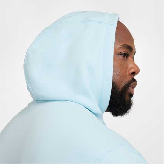 Nike Sportswear Club Fleece Pullover Hoodie Mens Синьо/Бяло Мъжки полар