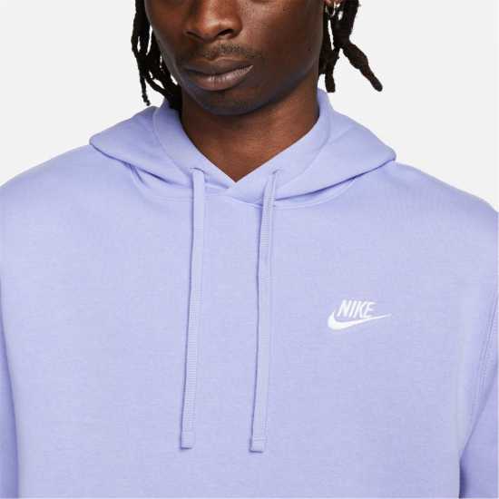 Nike Sportswear Club Fleece Pullover Hoodie Mens Light Thistle Мъжки суитчъри и блузи с качулки