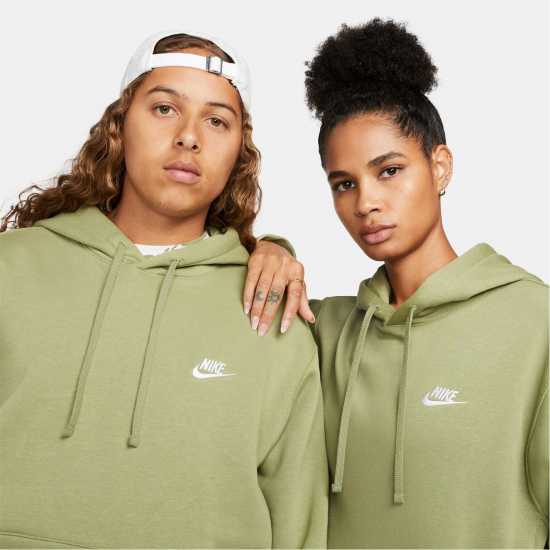 Nike Sportswear Club Fleece Pullover Hoodie Mens Green/Wht/Tall Мъжки суитчъри и блузи с качулки