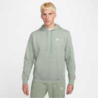 Nike Sportswear Club Fleece Pullover Hoodie Mens Зелено/Бяло Мъжки суитчъри и блузи с качулки