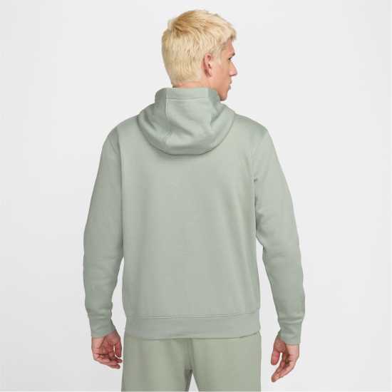 Nike Sportswear Club Fleece Pullover Hoodie Mens Зелено/Бяло Мъжки суитчъри и блузи с качулки