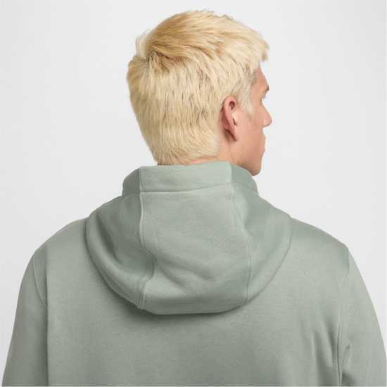 Nike Sportswear Club Fleece Pullover Hoodie Mens Зелено/Бяло Мъжки суитчъри и блузи с качулки