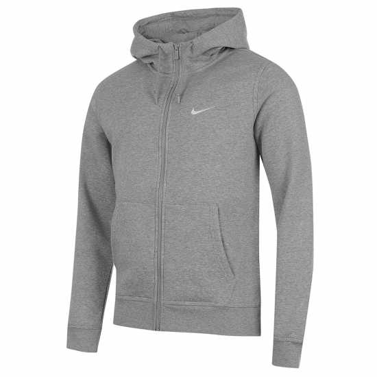 Nike Sportswear Club Fleece Men's Full-Zip Hoodie Grey Мъжки полар