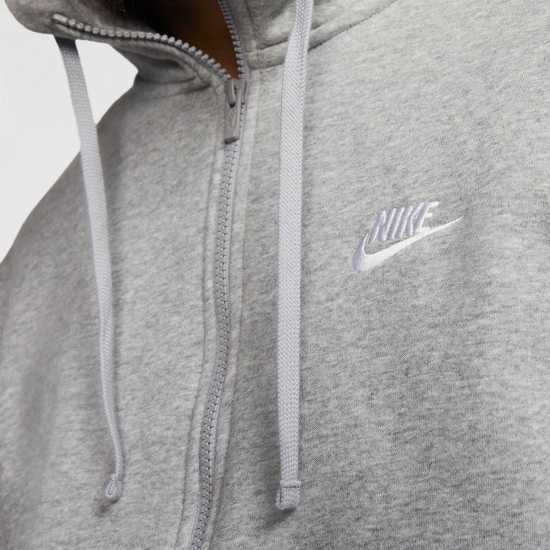 Nike Sportswear Club Fleece Men's Full-Zip Hoodie Grey Мъжки полар