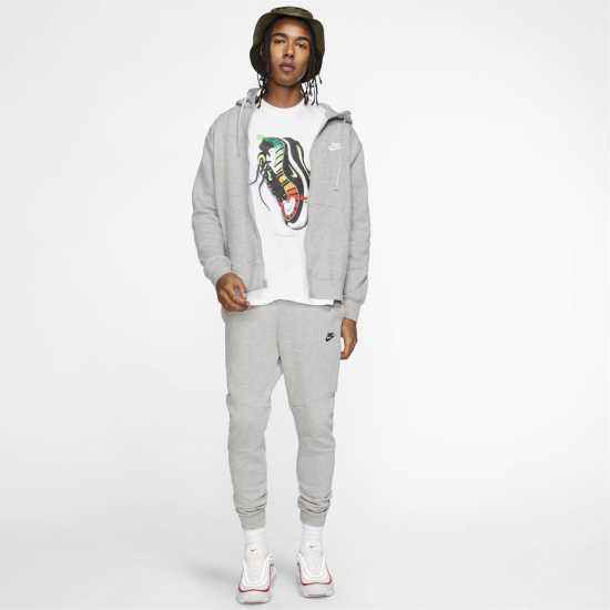 Nike Sportswear Club Fleece Men's Full-Zip Hoodie Grey Мъжки полар