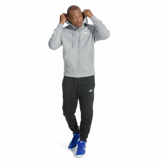 Nike Sportswear Club Fleece Men's Full-Zip Hoodie Grey Мъжки полар