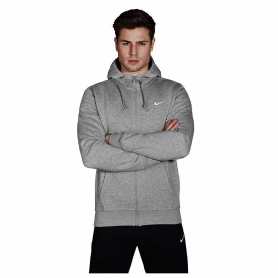 Nike Sportswear Club Fleece Men's Full-Zip Hoodie Grey Мъжки полар