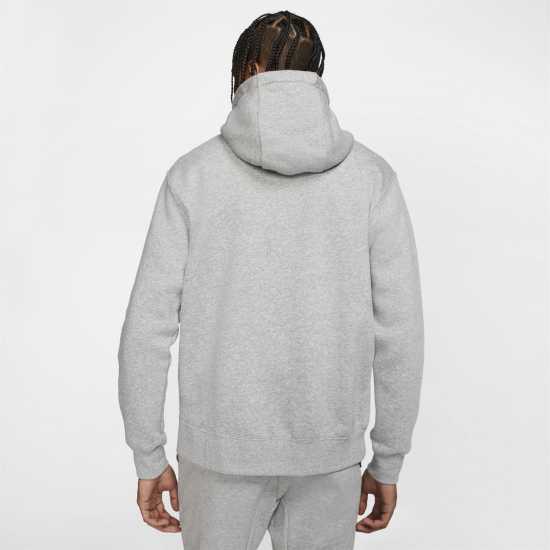 Nike Sportswear Club Fleece Men's Full-Zip Hoodie Grey Мъжки полар