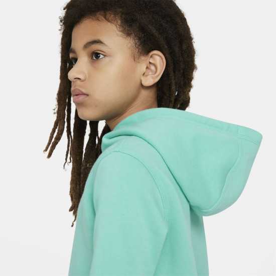 Nike Club Pullover Hoodie Junior Boys Бордово Детски суитчъри и блузи с качулки