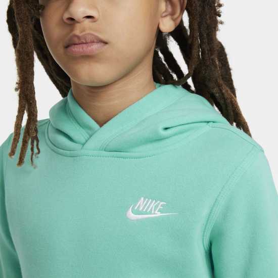 Nike Club Pullover Hoodie Junior Boys Бордово Детски суитчъри и блузи с качулки