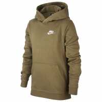 Nike Club Pullover Hoodie Junior Boys Маслено зелено Детски суитчъри и блузи с качулки