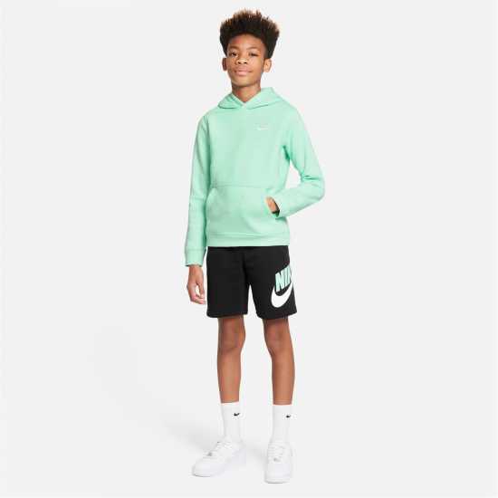 Nike Club Pullover Hoodie Junior Boys Маслено зелено Детски суитчъри и блузи с качулки