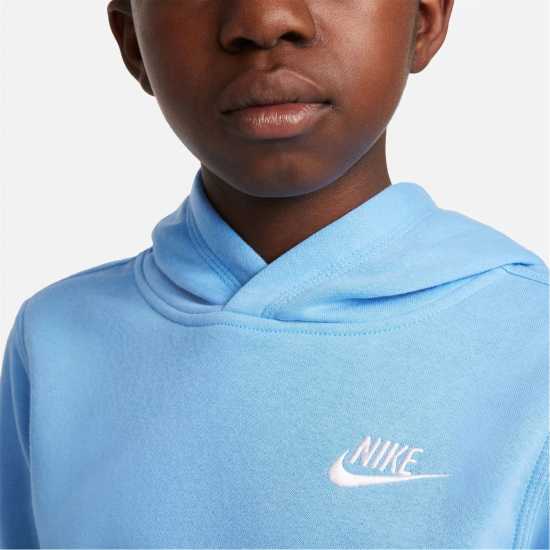 Nike Club Pullover Hoodie Junior Boys Аегенска буря Детски суитчъри и блузи с качулки