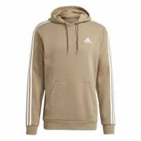 Adidas Essentials Fleece 3-Stripes Hoodie Mens Orbit Green Мъжки полар