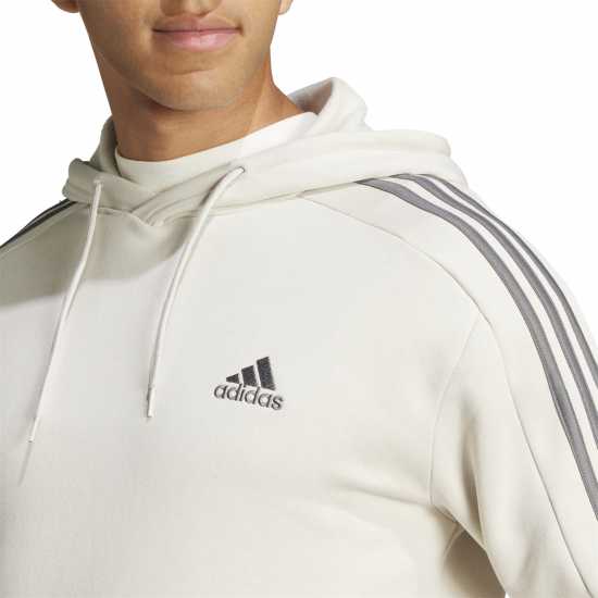 Adidas Essentials Fleece 3-Stripes Hoodie Mens Алуминия 