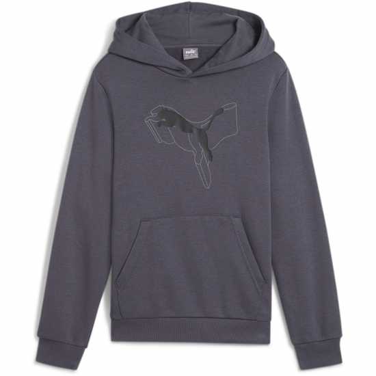 Puma Ess+ Logo Lab Cat Hoodie Tr B Hoody Unisex Kids Сребърно сиво 