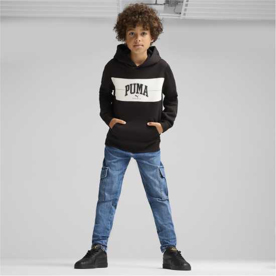 Puma Squad Hoodie Fl B Hoody Unisex Kids Черно Пума 