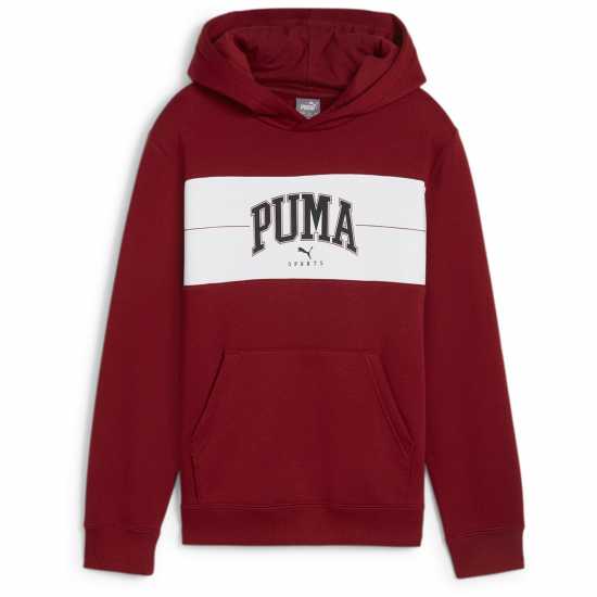 Puma Squad Hoodie Fl B Hoody Unisex Kids Интензивно червен 