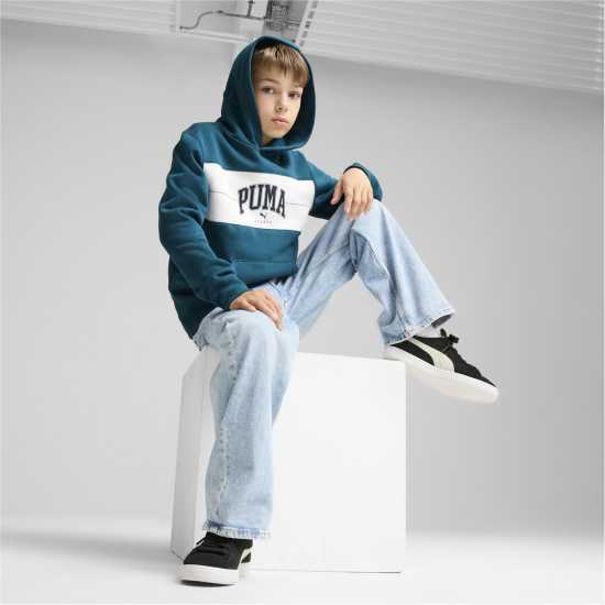 Puma Squad Hoodie Fl B Hoody Unisex Kids Зелено 