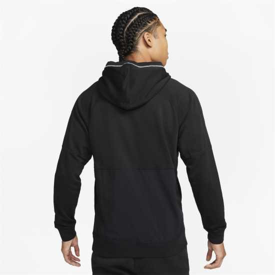 Nike Strike Men'S Pullover Soccer Hoodie Hoody Mens Черно/Бяло 