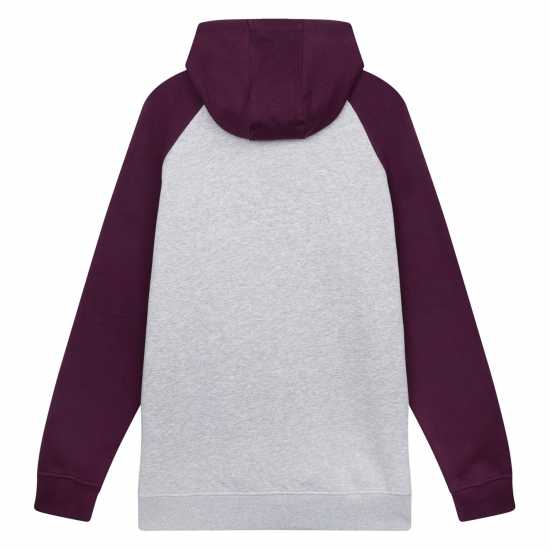 Umbro Raglan Hood Sn99 Сив меланж/Лилаво Мъжки суитчъри и блузи с качулки