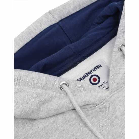 Lambretta Hoodie Сив марл Мъжки суитчъри и блузи с качулки