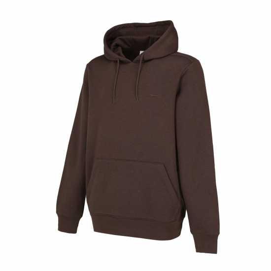 Slazenger Fleece Hoodie Mens Шоколадово кафяво Мъжки суитчъри и блузи с качулки