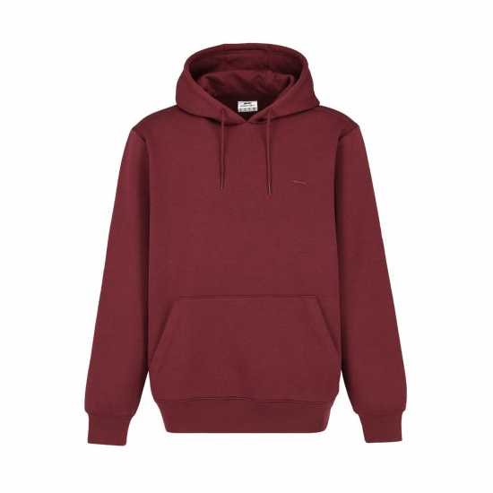 Slazenger Fleece Hoodie Mens Бордово 