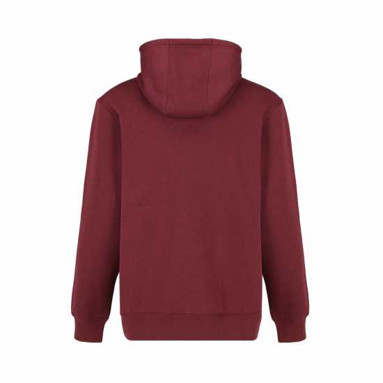 Slazenger Fleece Hoodie Mens Бордово 