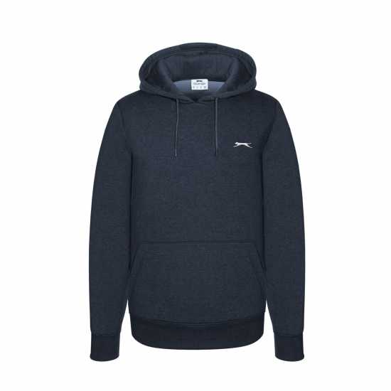 Slazenger Fleece Hoodie Mens Индиго Марл Мъжки суитчъри и блузи с качулки