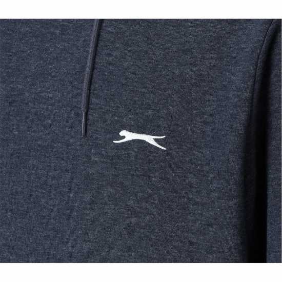 Slazenger Fleece Hoodie Mens Индиго Марл 