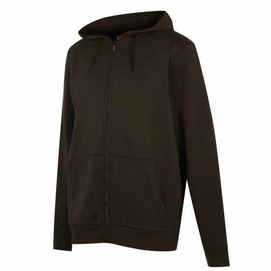 Slazenger Full Zip Hoodie Mens Khaki Marl Мъжки полар