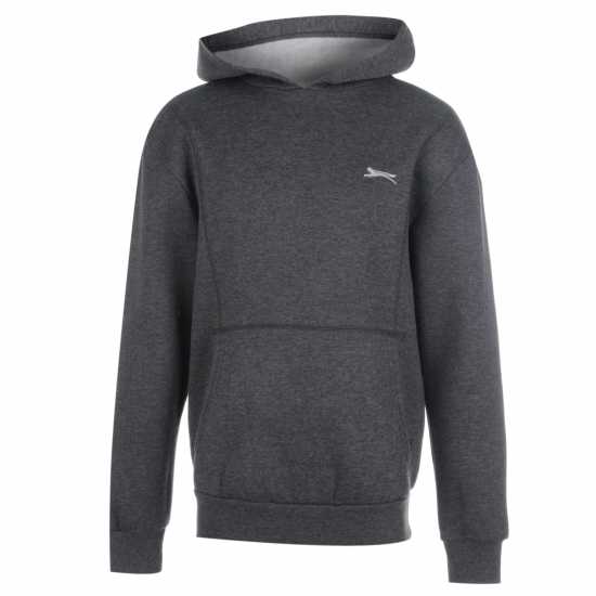 Slazenger Hoodie Junior Ледено сиво марл Детски суитчъри и блузи с качулки