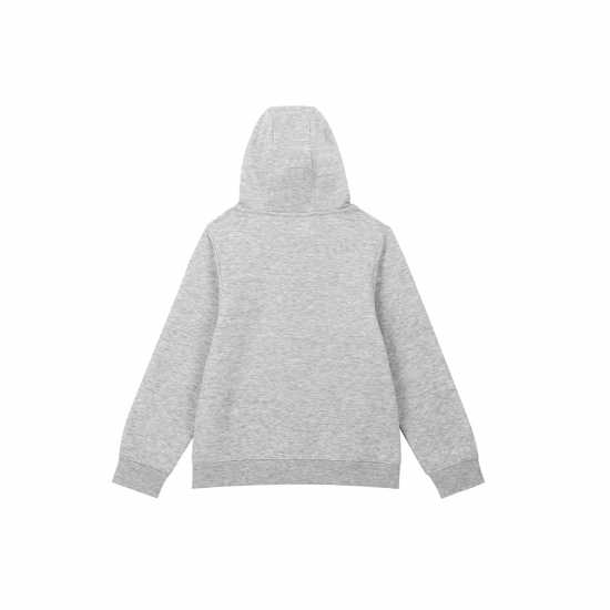 Slazenger Zipped Hoodie Junior Сив марл Детски суитчъри и блузи с качулки