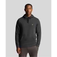 Lyle And Scott Logo Hoodie Гънметал W635 