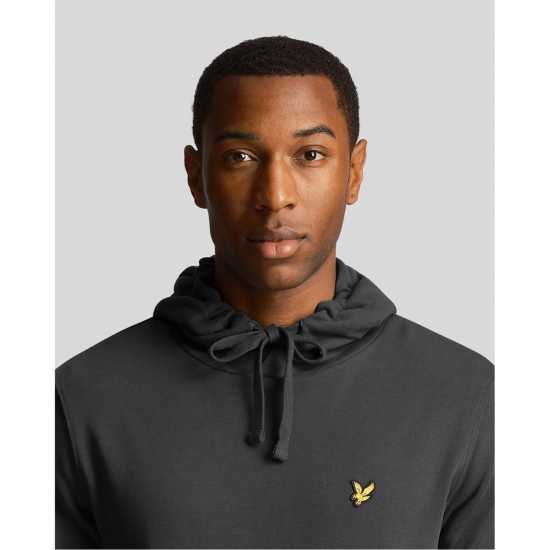 Lyle And Scott Logo Hoodie Гънметал W635 