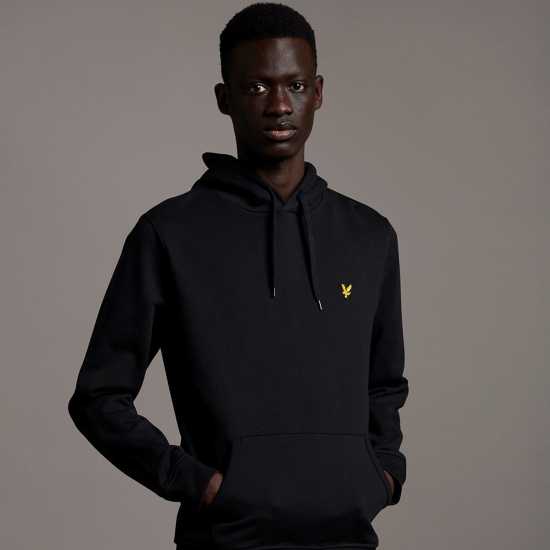 Lyle And Scott Logo Hoodie Черно небесно Z865 