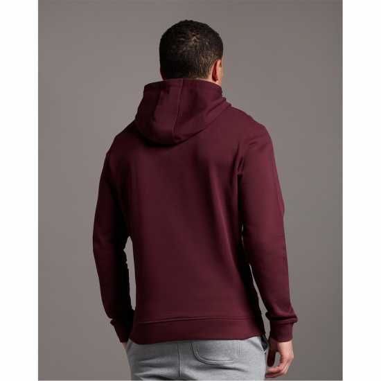 Lyle And Scott Logo Hoodie Бордово Z562 