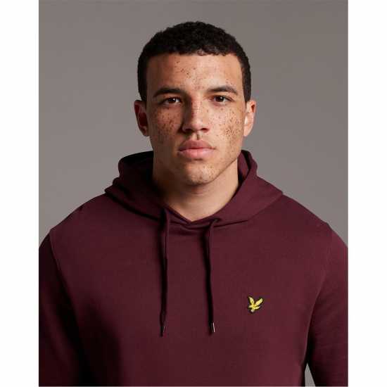 Lyle And Scott Logo Hoodie Бордово Z562 