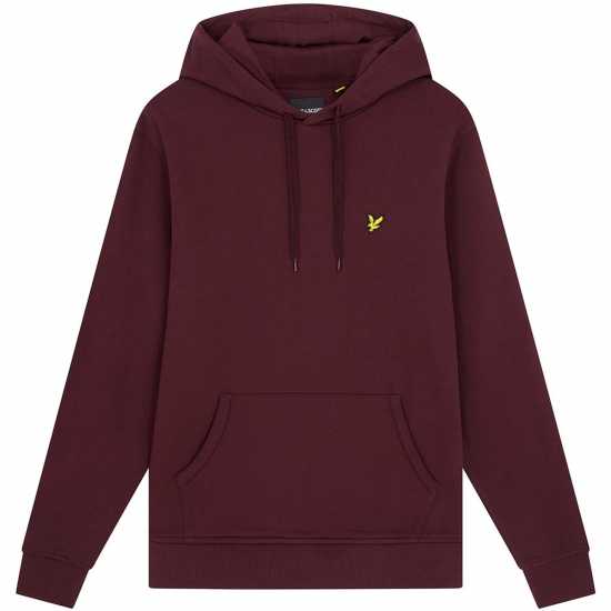 Lyle And Scott Logo Hoodie Бордово Z562 