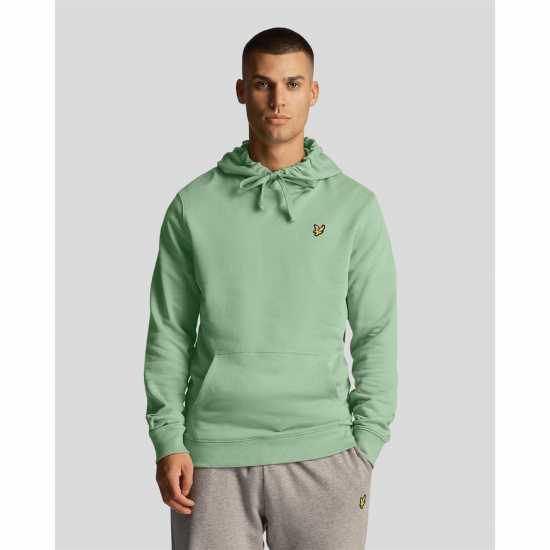 Lyle And Scott Logo Hoodie Глен Грийн W998 