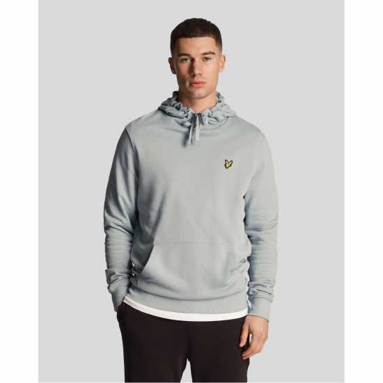 Lyle And Scott Logo Hoodie Сиво син A19 